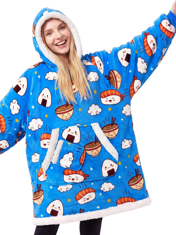Blue Sushi Fluvy Hoodie