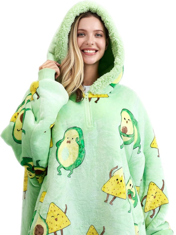 Green Avocado Fluvy Hoodie