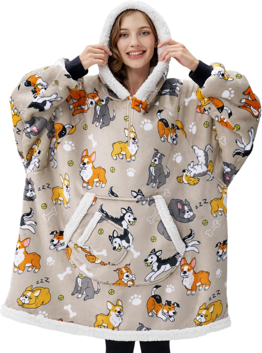 Grey Dog Snug Hoodie