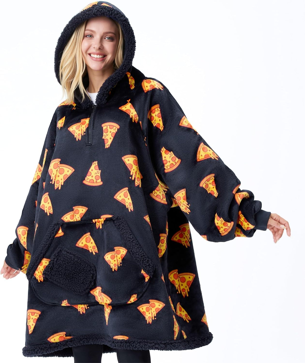 Black Pizza Snug Hoodie