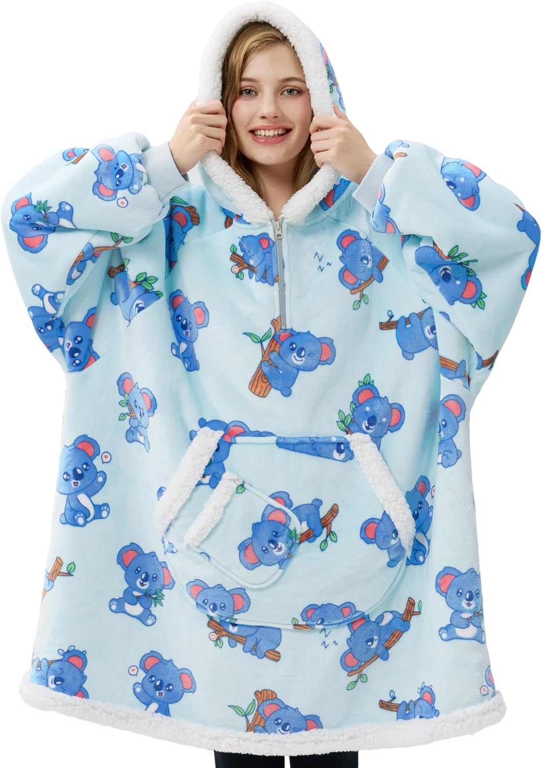 Sky Blue Koala Snug Hoodie