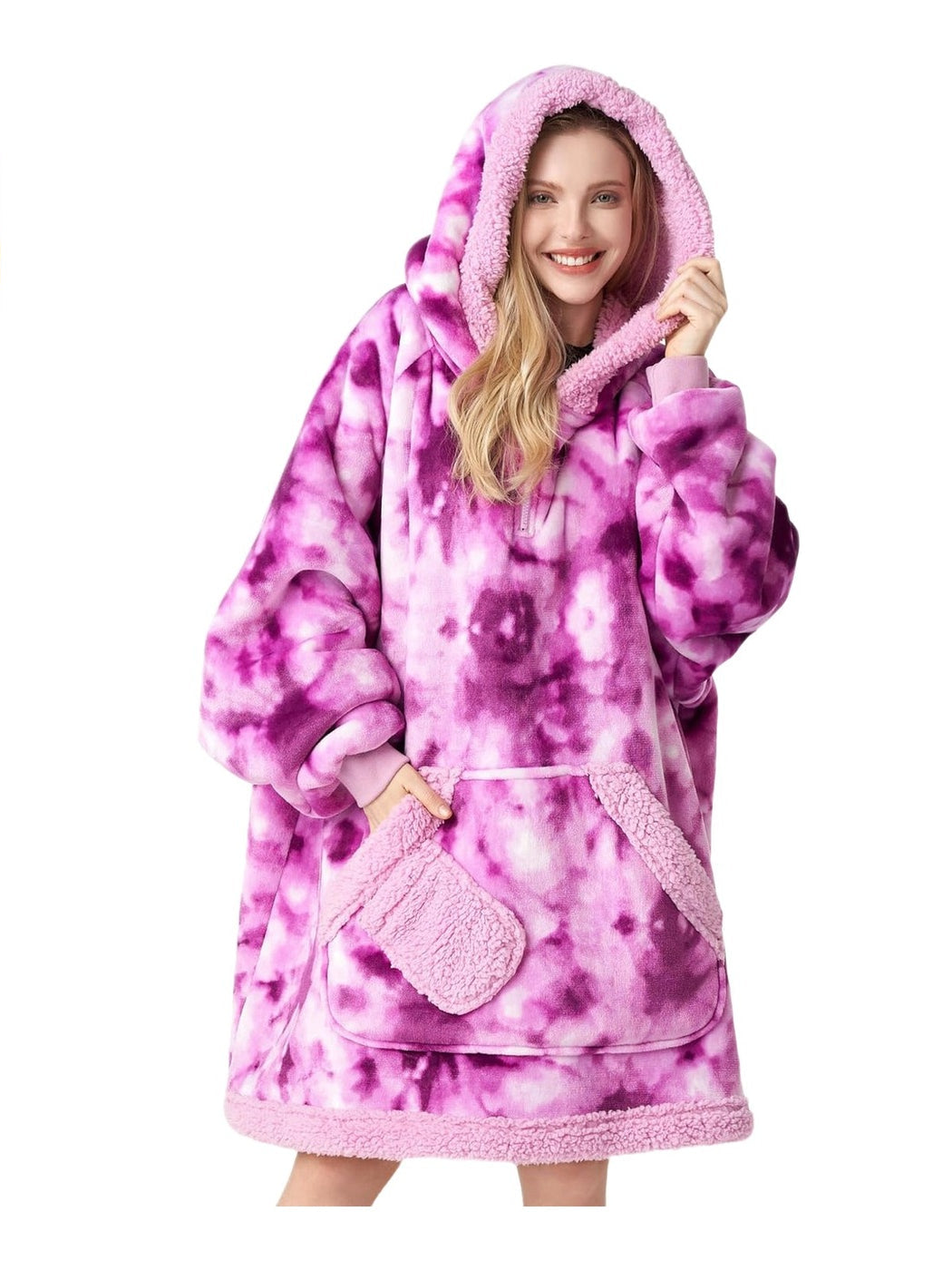 Purple Tie Dye Snug Hoodie