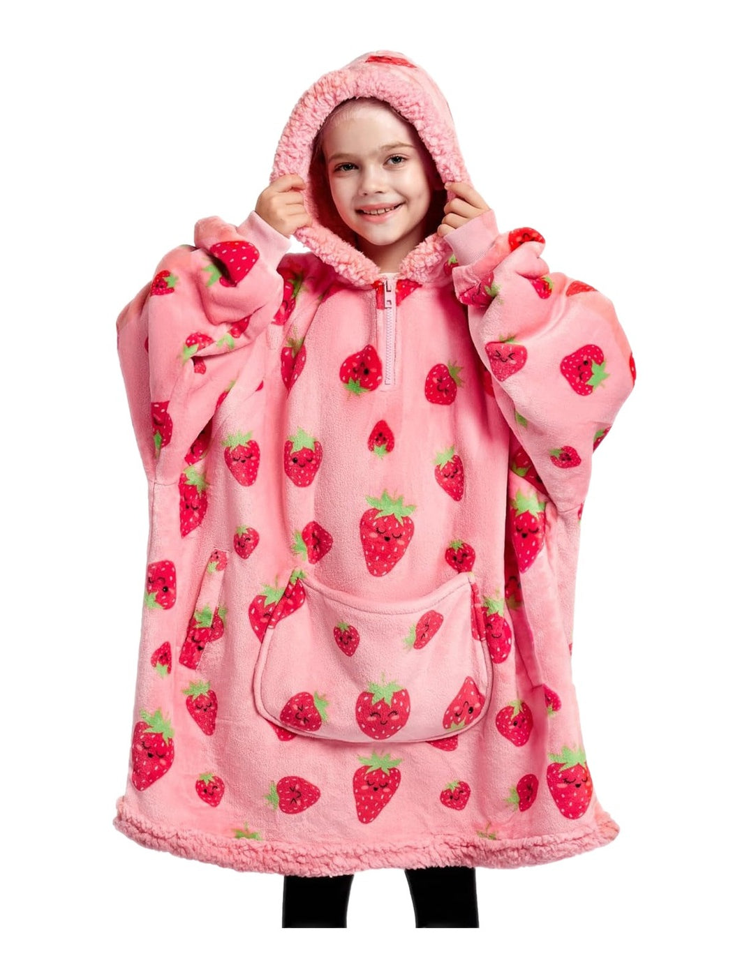 Pink Strawberry Snug Hoodie