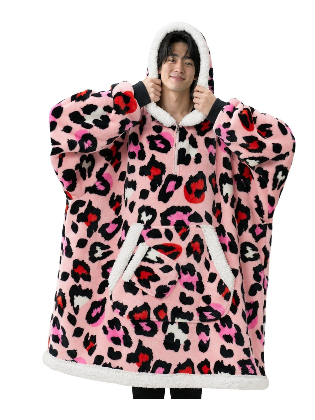 Pink Leopard Snug Hoodie