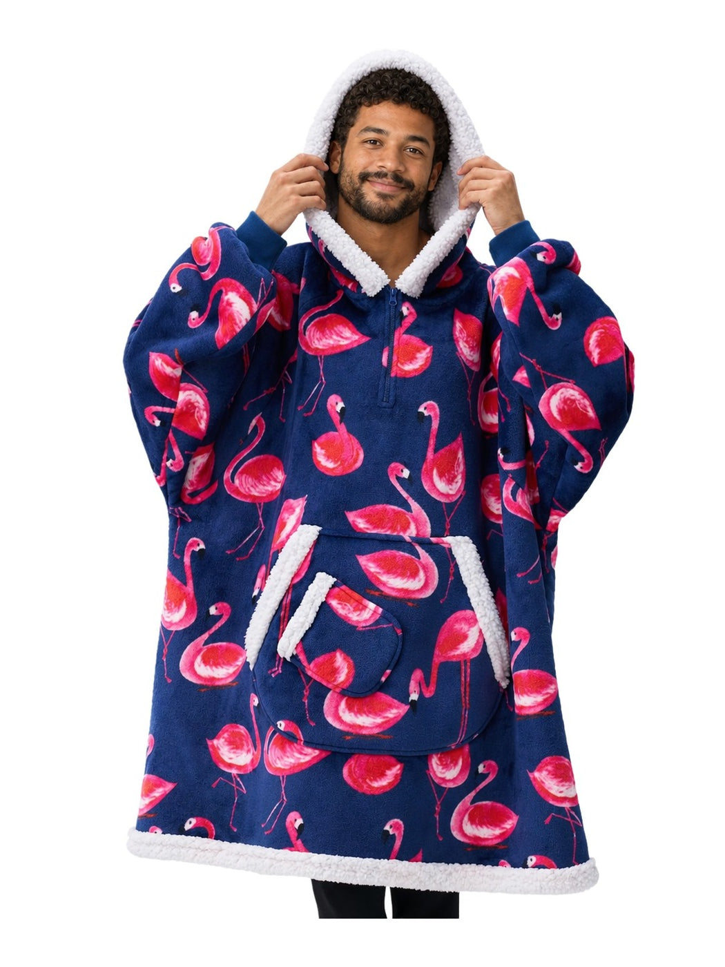 Blue Flamingo Snug Hoodie