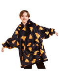 Black Pizza Fluvy Hoodie (Kids)