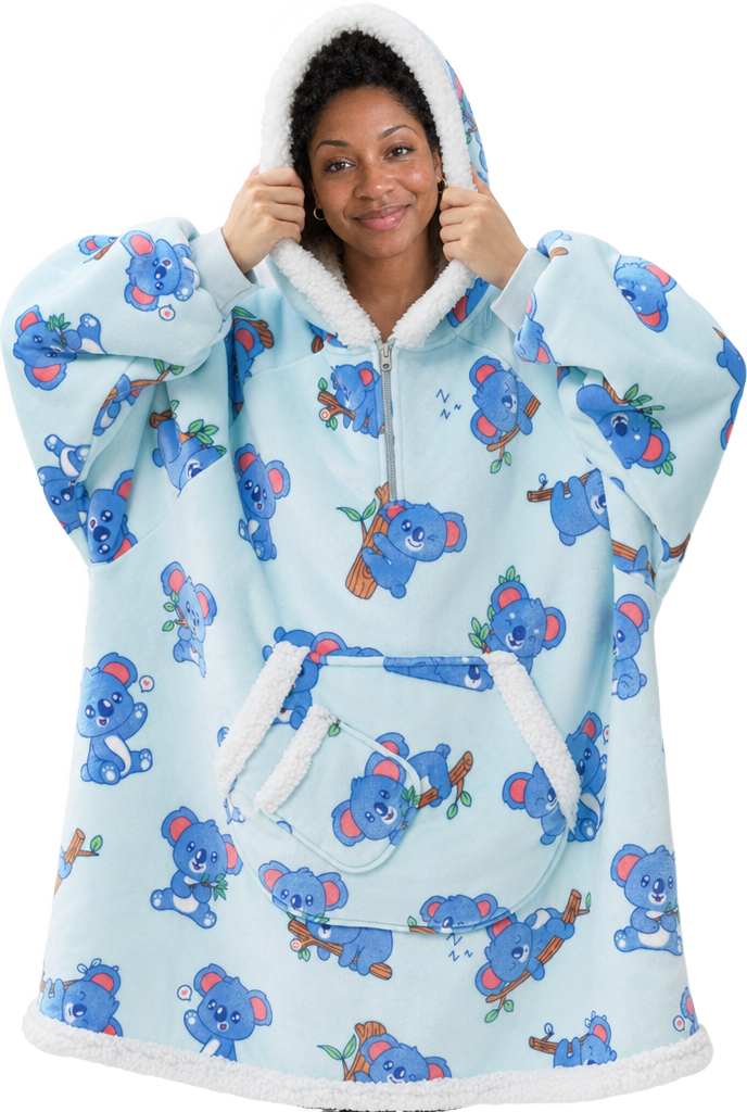 Sky Blue Koala Snug Hoodie